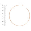 75mm x 1.15mm Hoop Post Earrings