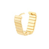Ribbed Mini Hoop Earrings