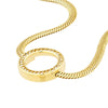 Diamond Circle Station Snake Bracelet
