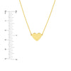 Simple Flat Heart Adjustable Necklace