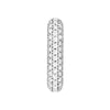 3 Row Pave Diamond Paper Clip Huggies (1tcw)