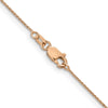 14K Rose Gold .8mm Spiga Chain