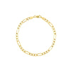 4.7mm Light Concave Figaro Chain Lobster Lock Endcap