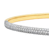 1-7/8tcw Diamond Half Pave Bangle