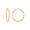 3mm x 40mm Polished Hoop Earrings