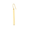 Bar Earrings in Plated Sterling Silver with CZ