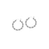 25mm Satin Twist Hoops