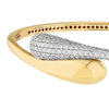 Diamond Pave Teardrop Bypass Bangle