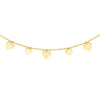Alternating Hearts Bead Chain Choker