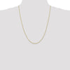10K 1.75mm Diamond-Cut Rope Chain