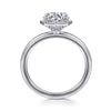 14K White Gold Round Diamond Engagement Ring