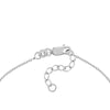 Sterling Silver CZ Illusion Stations on Chain Anklet