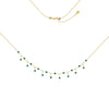Turquoise Enamel Station and Dangle Choker