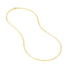2.5mm Paper Clip Chain with Pear Shape Lock