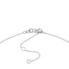 Gothic Initials Dangle Station Necklace