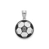 Personalized Soccer Ball Enameled Pendants