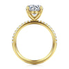 14K Yellow Gold Round Diamond Engagement Ring
