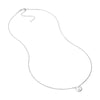 Sterling Silver Heart Eyes Emoji Adjustable Necklace