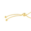 Blue Enamel Round Evil Eye Bolo Bracelet