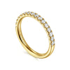 14K Yellow Gold Diamond Wedding Band