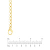 Diamond Pear Lock Oval Link Chain