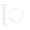 50mm x 1.2mm Hoop Post Earrings
