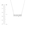 Gothic Scorpio Nameplate Necklace