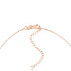 Sterling Silver Half-CZ Vertical Bar Adjustable Necklace