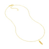 Feather Charm Adjustable Necklace
