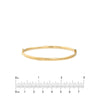 Diamond-Cut Tube Hinged Bangle