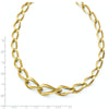14K Polished Fancy Link Necklace