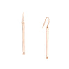 Bar Earrings in Plated Sterling Silver with CZ