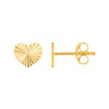 Radiant Heart Stud Earrings