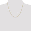 18K 16 inch 1.1mm Singapore with Spring Ring Clasp Chain