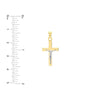 Two Tone Crusifix Pendant