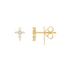 Diamond Cross Earrings (1/6tcw)