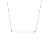 Thin Bar Necklace with 1pt Diamond