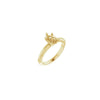14K Yellow 8x6 mm Pear Solitaire Engagement Ring Mounting