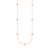Diamond Star Bezels and Beads Necklace