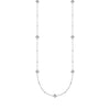 Diamond Star Bezels and Beads Necklace