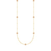 Diamond Star Bezels and Beads Necklace