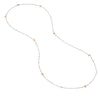 Long And Lovely R/p Bead W/cz Stat Neck