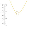 Plated Sterling Silver Sideways Heart Necklace