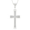 10K  0.05Ct Diamond Cross Pendant