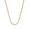 1.56mm D/C Rope Chain with Lobster Lock