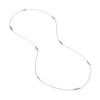 Sterling Silver Marquise Station Long Necklace