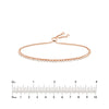 2.0mm Cz Small Adj Tennis Bracelet