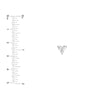 5/8tcw Diamond Trio Stud Earrings