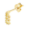 Diamond Triple Link Earrings