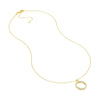 Diamond Gothic 'O' Necklace